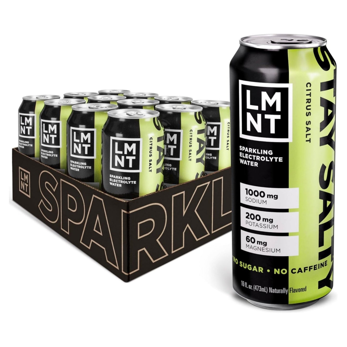 LMNT Sparkling Electrolyte Energy Drink - Variety Pack | 12 Bottles