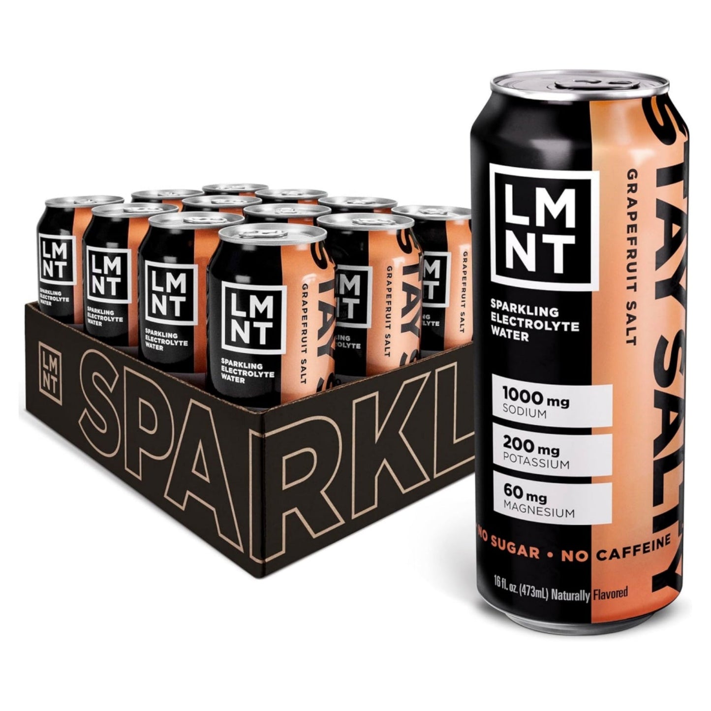 LMNT Sparkling Electrolyte Energy Drink - Variety Pack | 12 Bottles