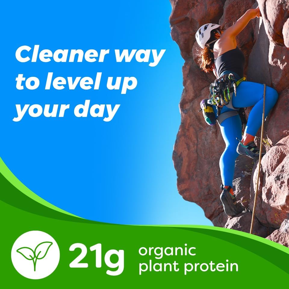 Organic Vegan Protein + 50 Superfoods Powder, Vanilla Bean - 21g Plant Protein, 8g Prebiotic Fiber, 2.02 lbs