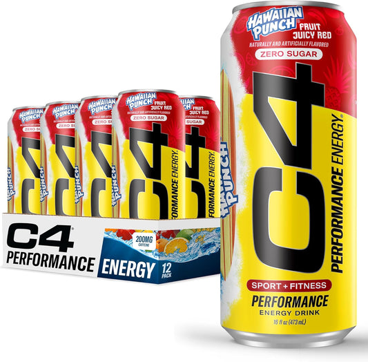 C4 Energy Drink-Sugar Free Pre Workout Performance Drink with No Artificial Colors or Dyes